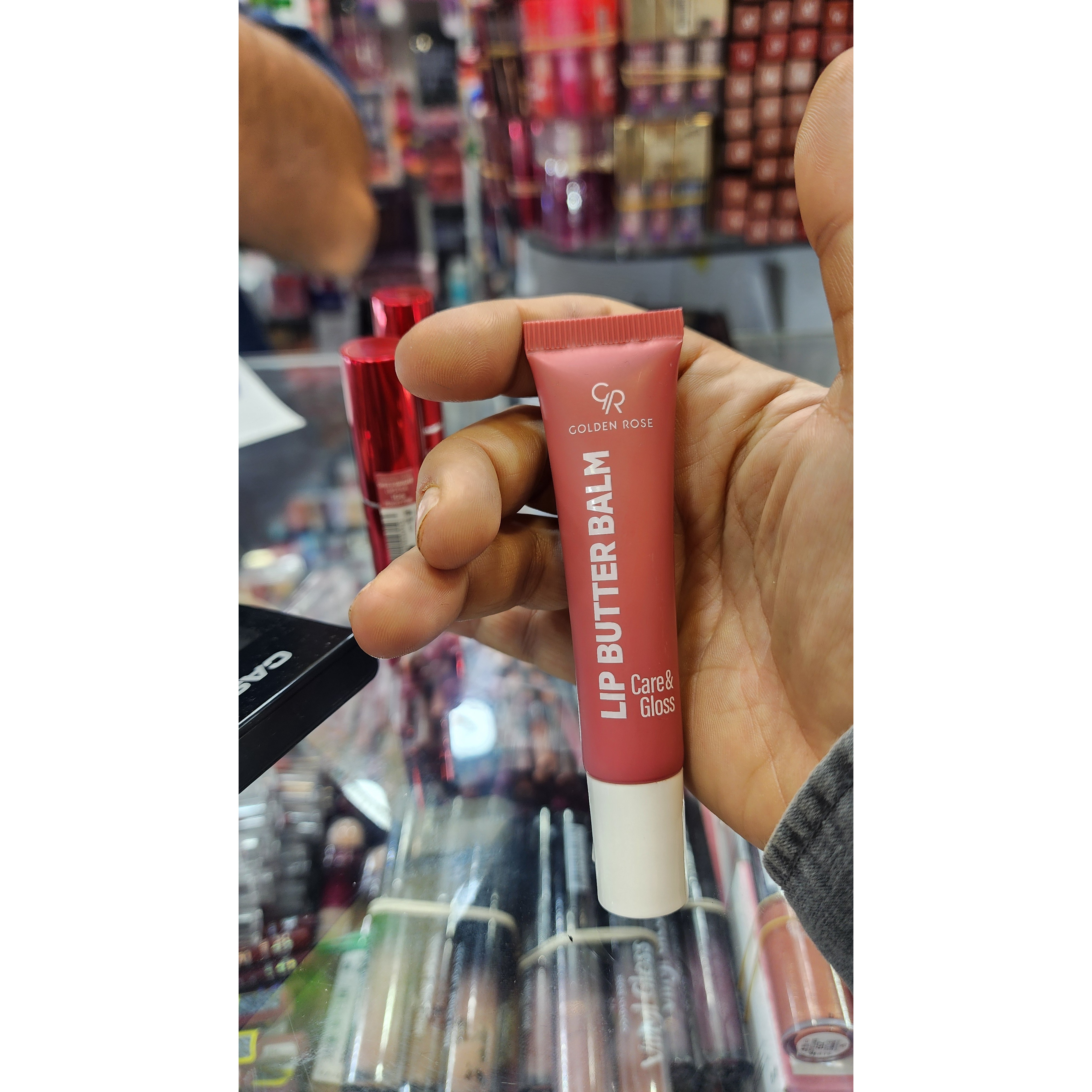 بالم لب گلدن رز CARE GLOSS شماره 07 رنگ PEACHY GLOW