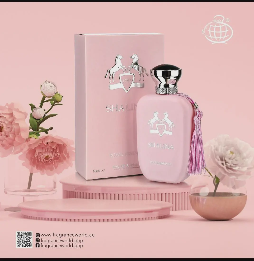 عطر ادکلن زنانه پرفیوم دو مارلی دلینا فراگرنس ورد شالینا رویال اسنس 100 میل Fragrance World Parfums de Marly Delina