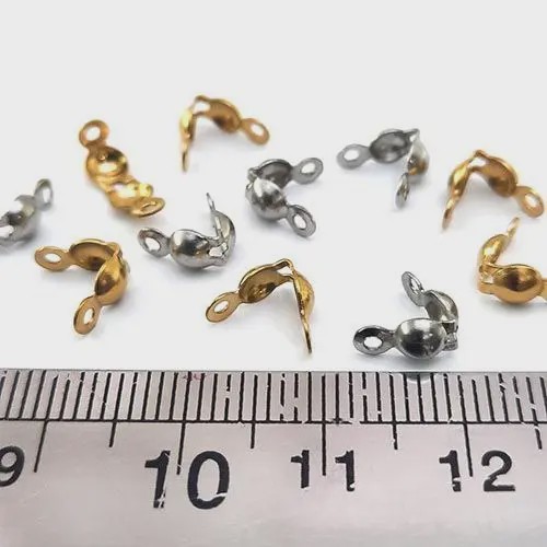 گره مخفی کن غیر استیل طلایی و نقرهای بسته 100 تایی
