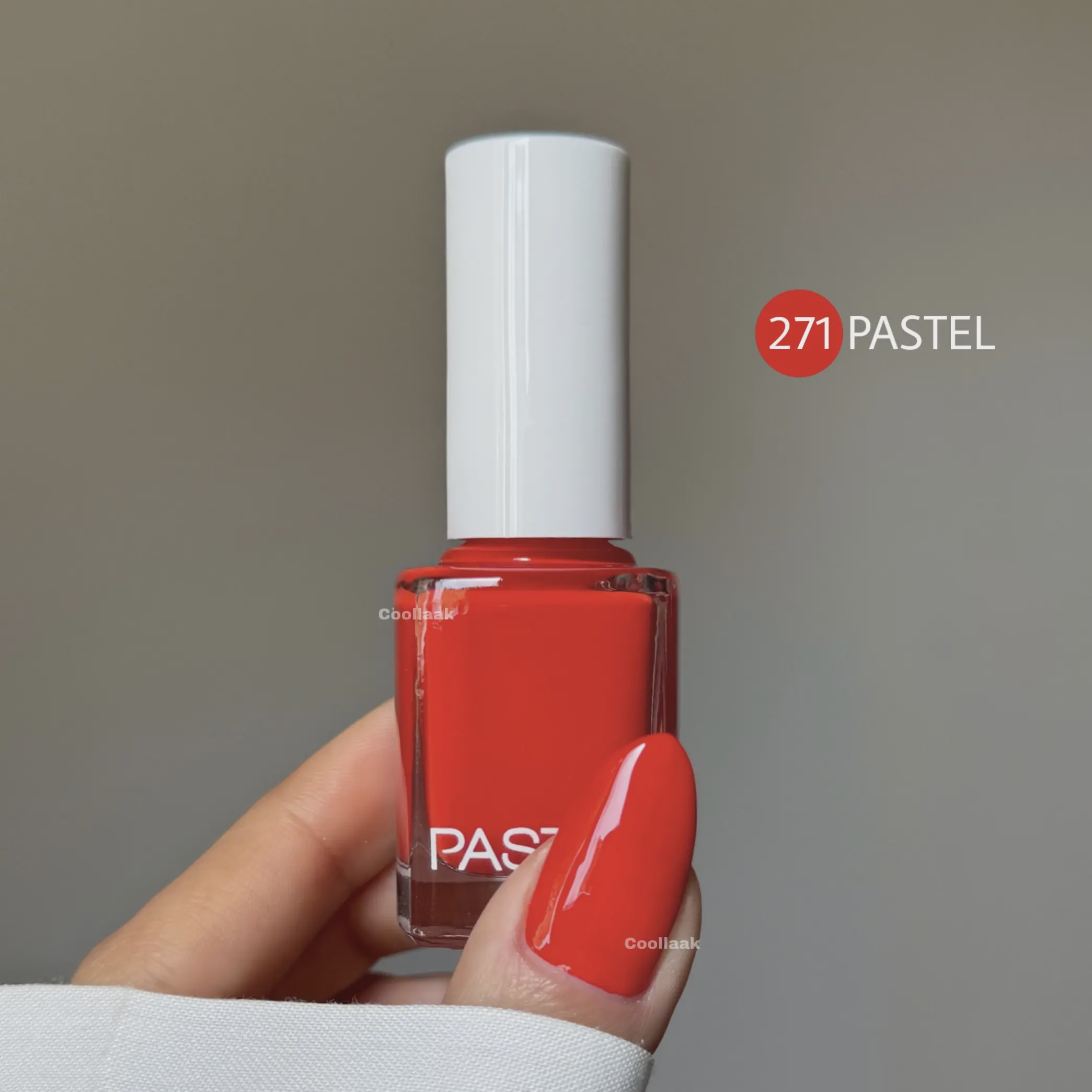 لاک پاستل PASTEL 271 قرمز نارنجی
