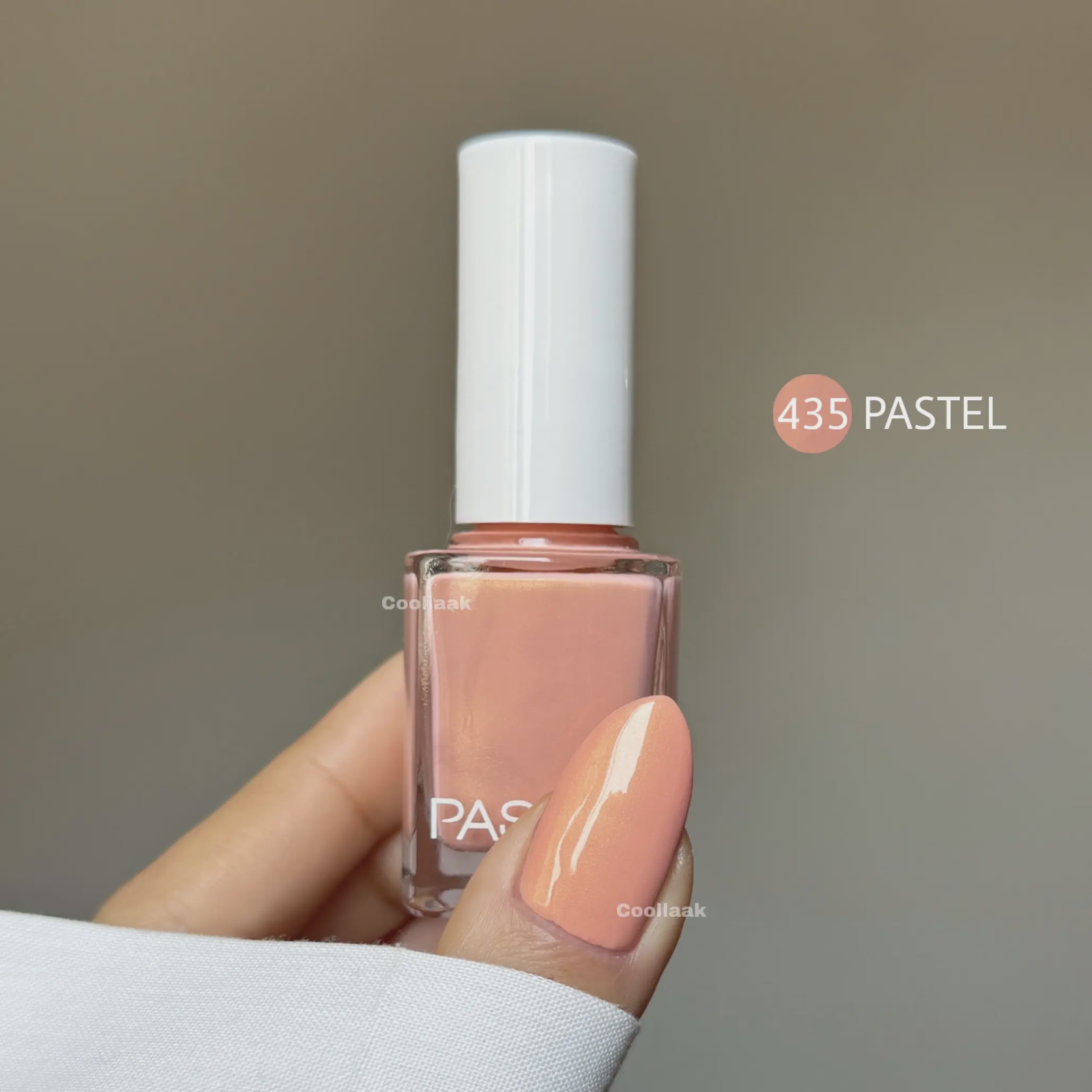لاک پاستل PASTEL 435 صورتی بژ 