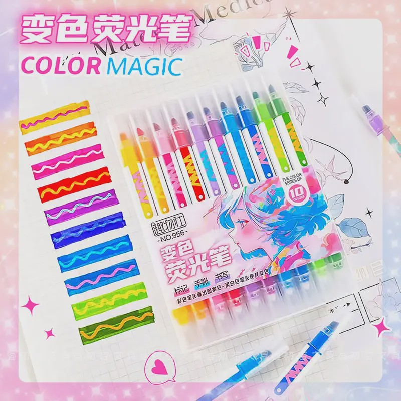 مارکر دو رنگ مدل Color Magic برند WENZHOU BOCAI