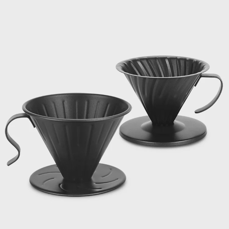 دریپر V60 ویشصت استیل رنگ مشکی 01