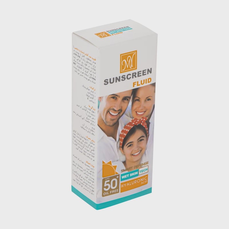 فلوئید ضد آفتاب بدون رنگ مای spf50 مدل هیالورونیک اسید فروش ویژه محدود