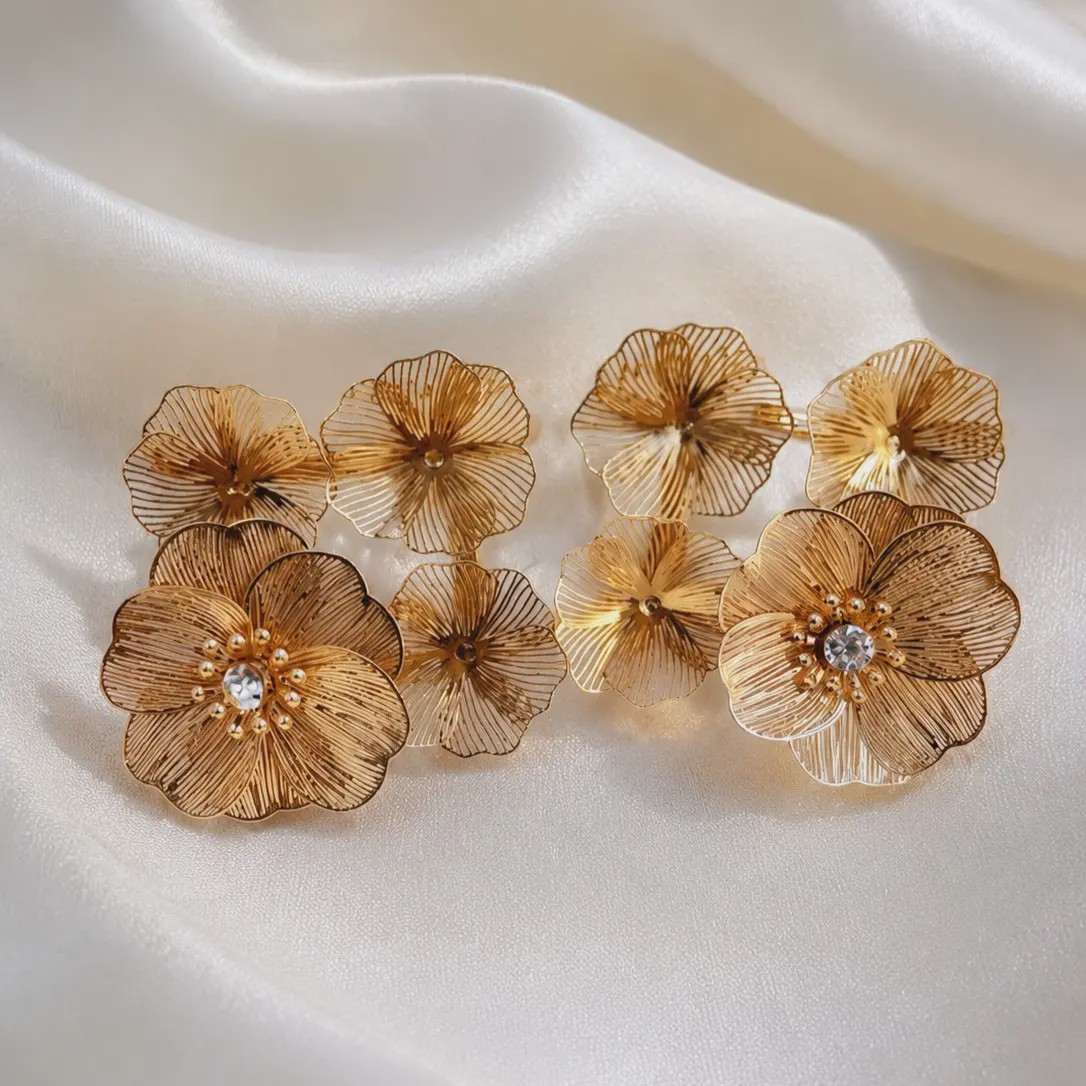 گوشواره طلایی زارا کد 04