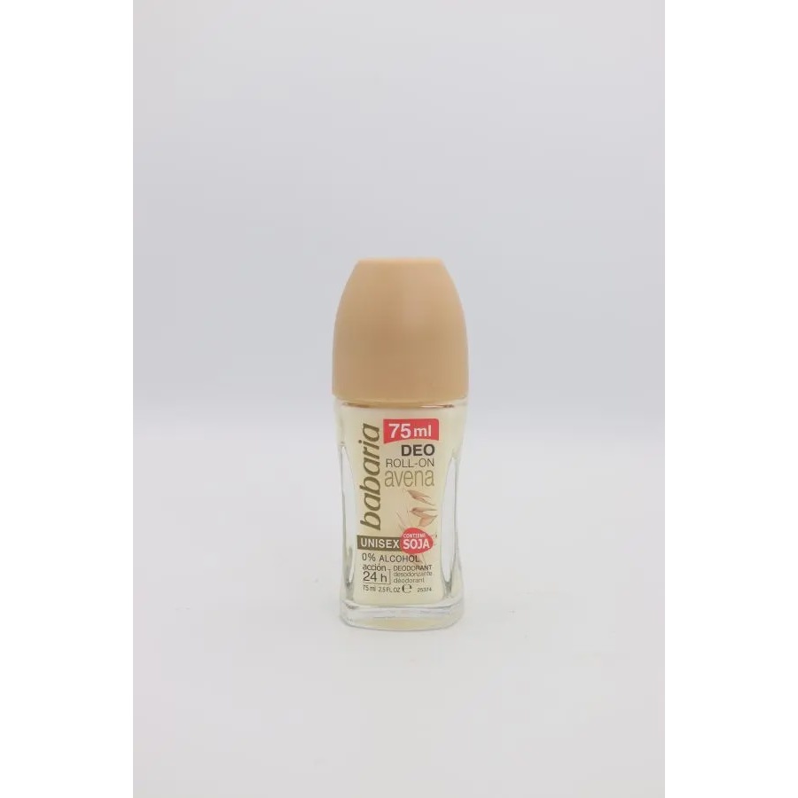 رول ضد تعریقمام برند باباریا مدل جو دوسر یونیسکس 75 میل اورجینال Babaria Avena Unisex Roll-On