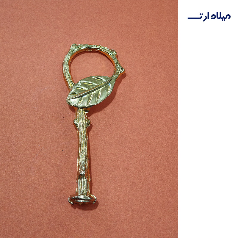 هولدر یک طبقه طلایی مدل برگی