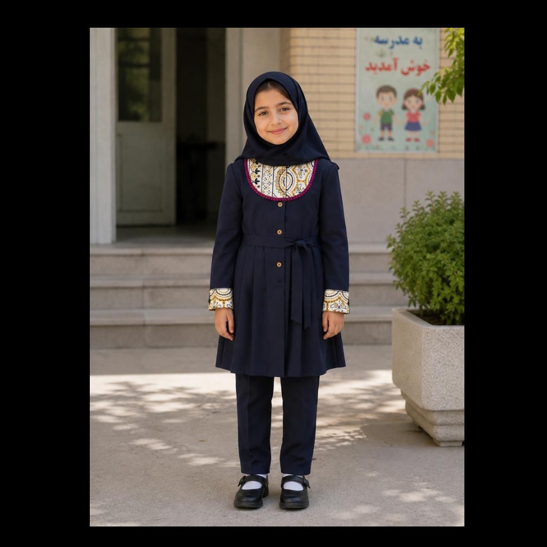 مانتو و شلوار دخترانه ی ابتدایی 