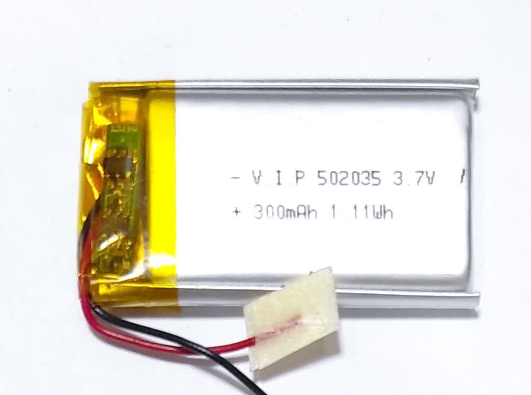باتری لیتیوم پولیمر 300mAh 502035