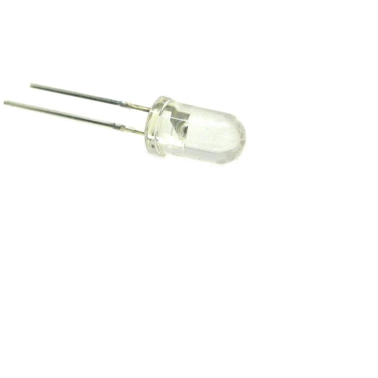LED ال ای دی سفید شیشه ای 5 میلیمتر