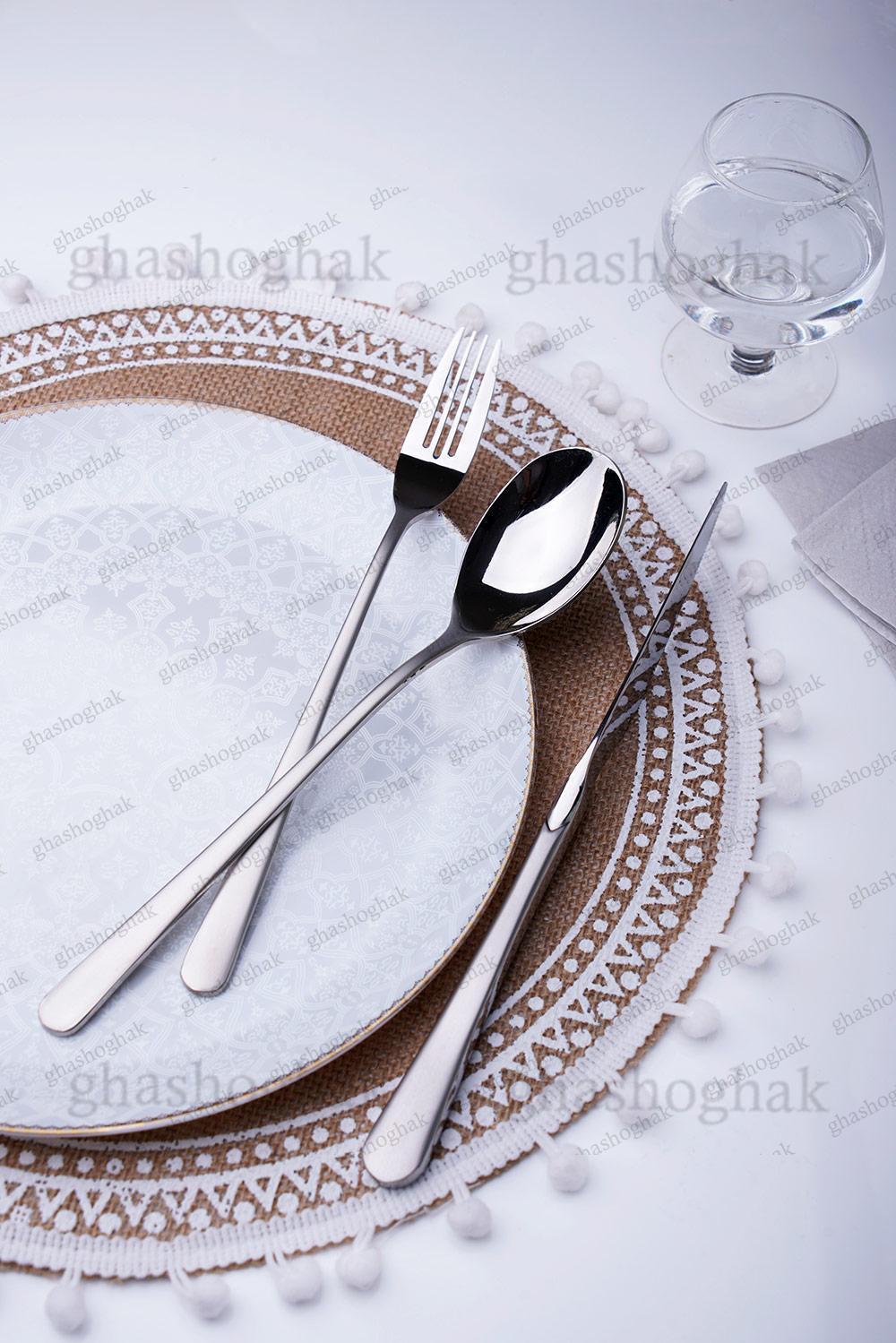 سرویس قاشق چنگال 157 پارچه 30 نفره برند فیلیکس-0163S سیلور مات