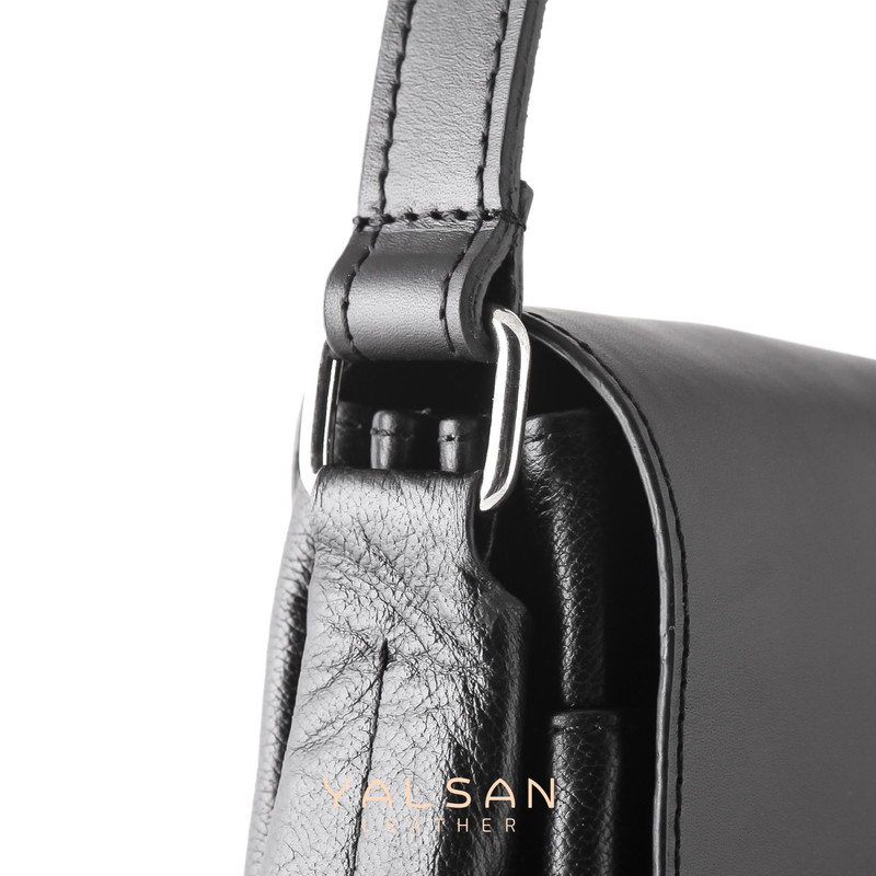 کیف رودوشی مردانه چرم یلسان مدل رادمان کد 044-MC-01 دارای 5 محفظه