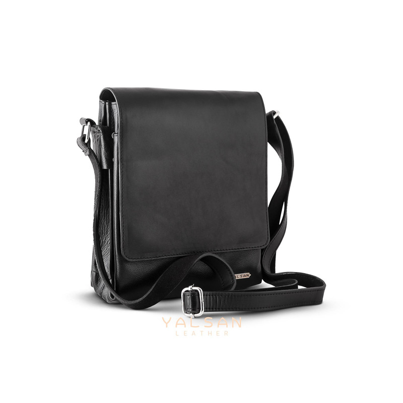 کیف رودوشی مردانه چرم یلسان مدل رادمان کد 044-MC-01 دارای 5 محفظه