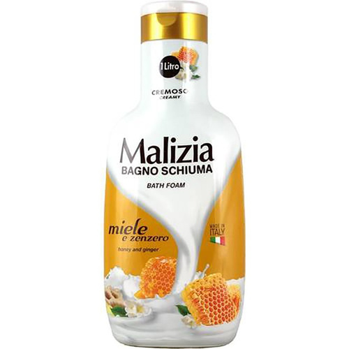 شامپو بدن مالیزیا Malizia مدل miele حاوی زنجبیل و عسل حجم 1 لیتر