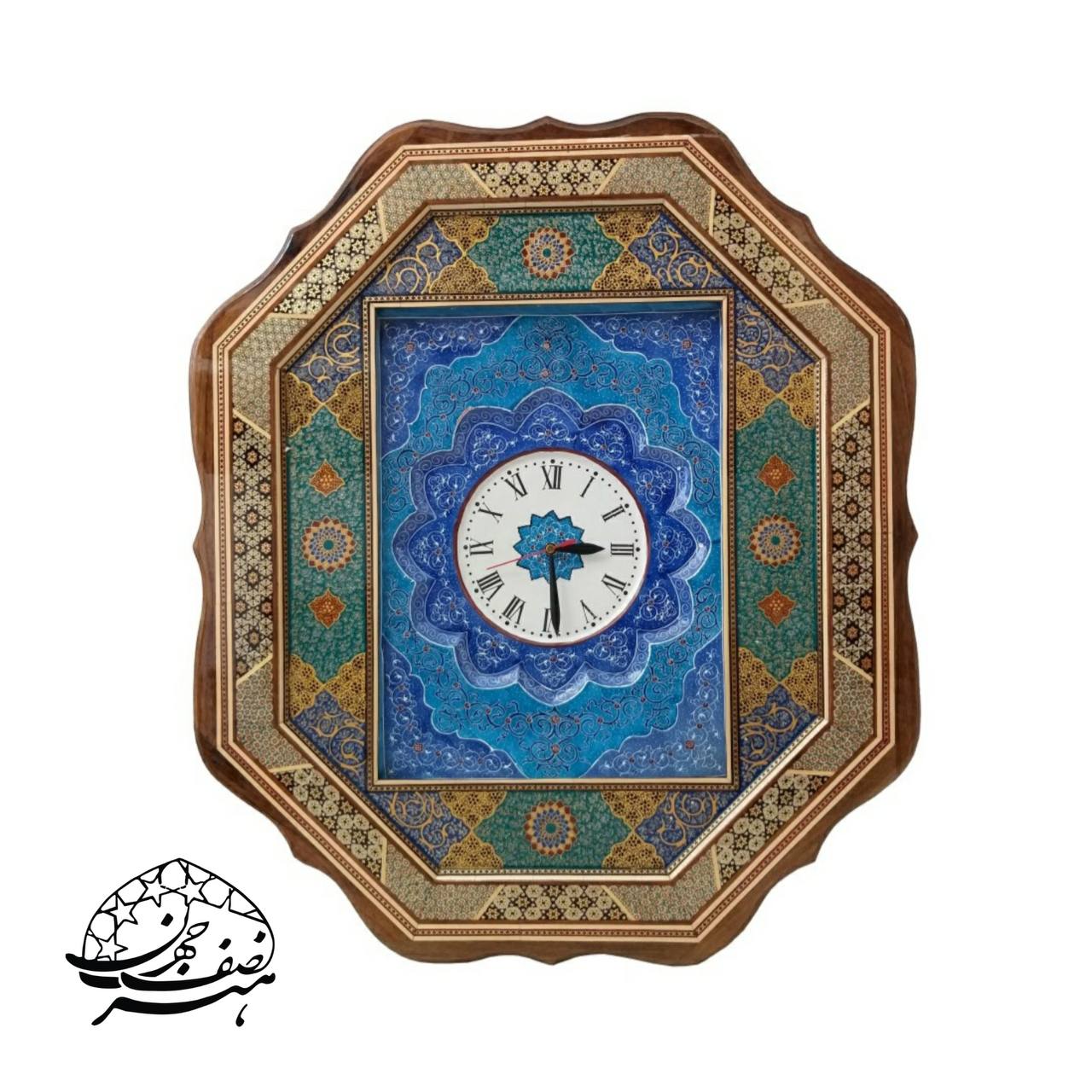 ساعت هشت گوش اعلا داخل مینا
