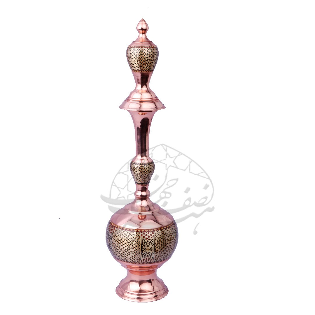 تنگ گیلاسی 36 مس و خاتم طرحدار