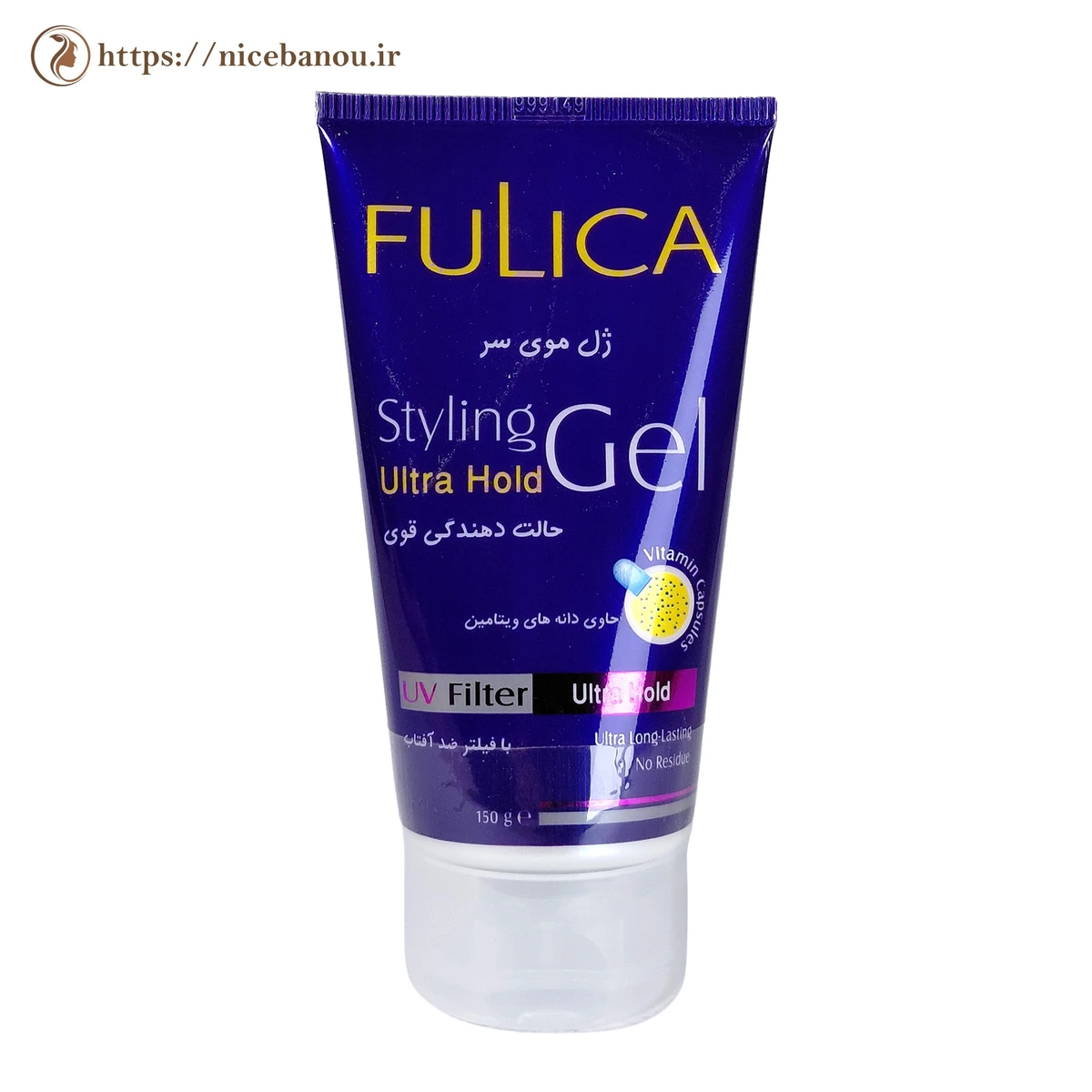 ژل مو فولیکا مدل Ultra Hold حالتدهنده قوی وزن 150 گرم