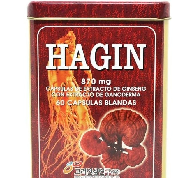 کپسول جینسینگ هاگین حاوی قارچ گانودرما و رویال ژل پک 60 عددی