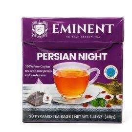 چای سیاه کیسه ای هرمی امیننت پرشین نایت طعم هل و گل سرخ بسته 20 عددی Eminent مدل Persian Night