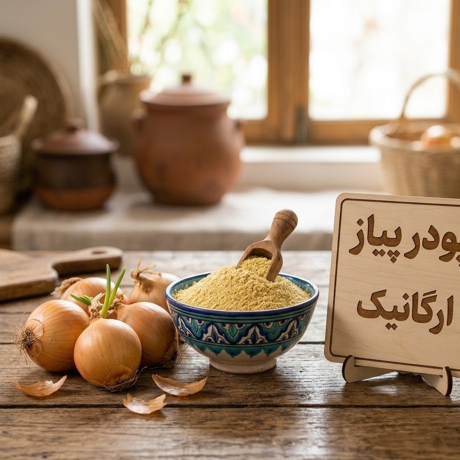 پودر پیاز ارگانیک طعم دهنده طبیعی غذا