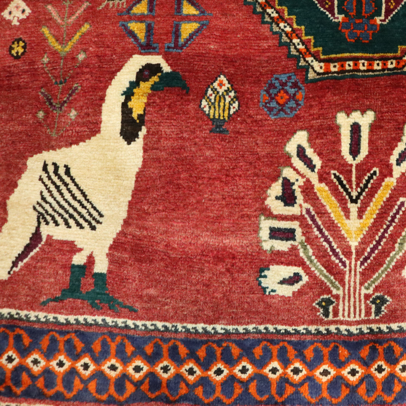 قالیچه دستبافت قشقایی(136×208) سانتیمتر