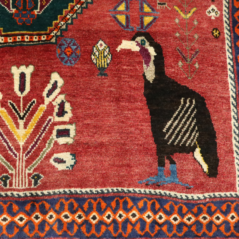 قالیچه دستبافت قشقایی(136×208) سانتیمتر