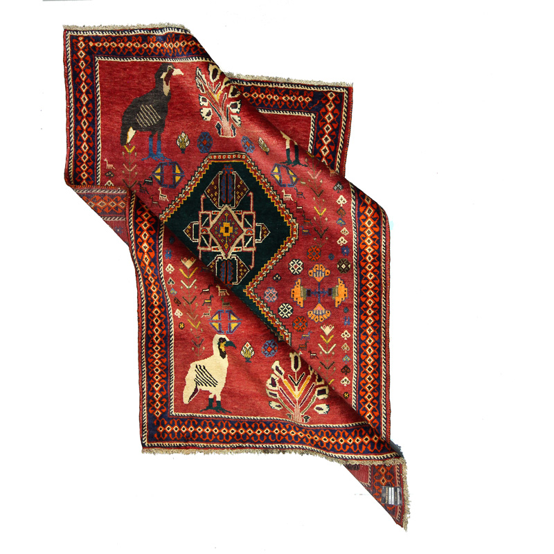 قالیچه دستبافت قشقایی(136×208) سانتیمتر