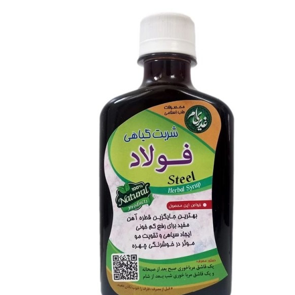 شربت فولاد غدیر (250 گرم) / رفع کمخونی فقر آهن 