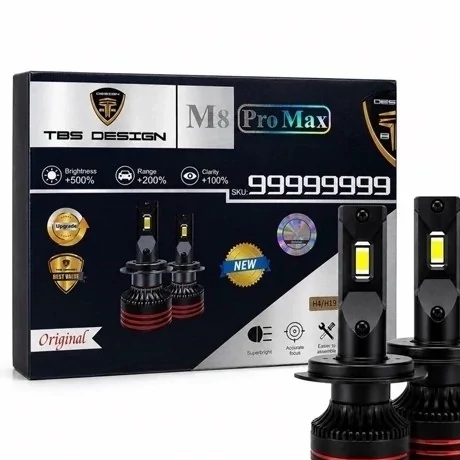هدلایت توبیز پایه H4 مدل M8 PROMAX با گارانتی
