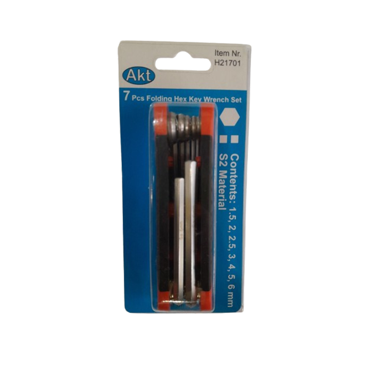 آچار آلن چاقویی (مشتی) سری 7 عددی AKT کد H21701