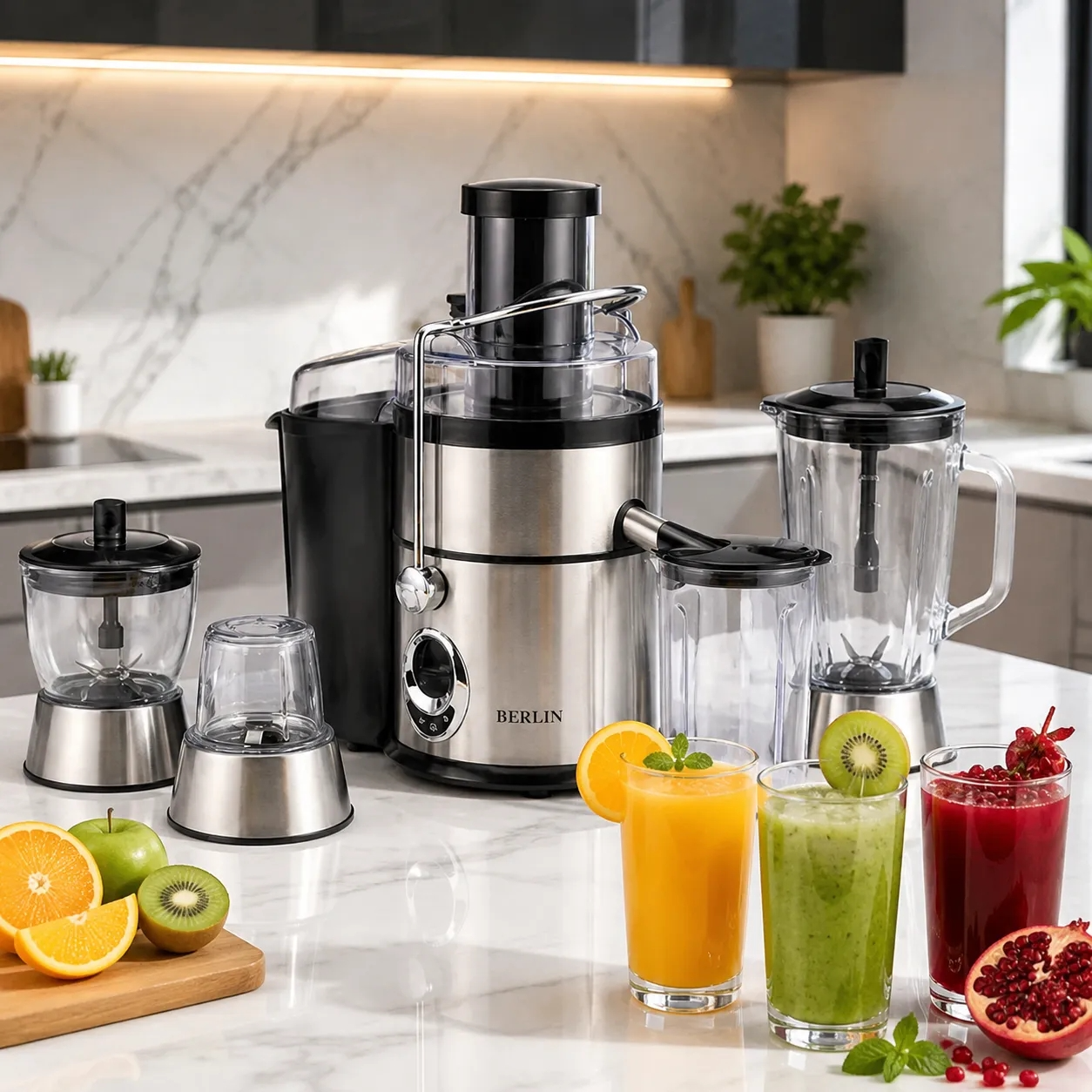 آبمیوه گیری چهار کاره برلین مدلBE-2600