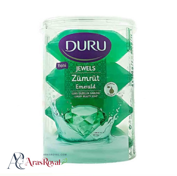 صابون دورو لیوانی 400 گرم حاوی عصاره زمرد سبز DURU