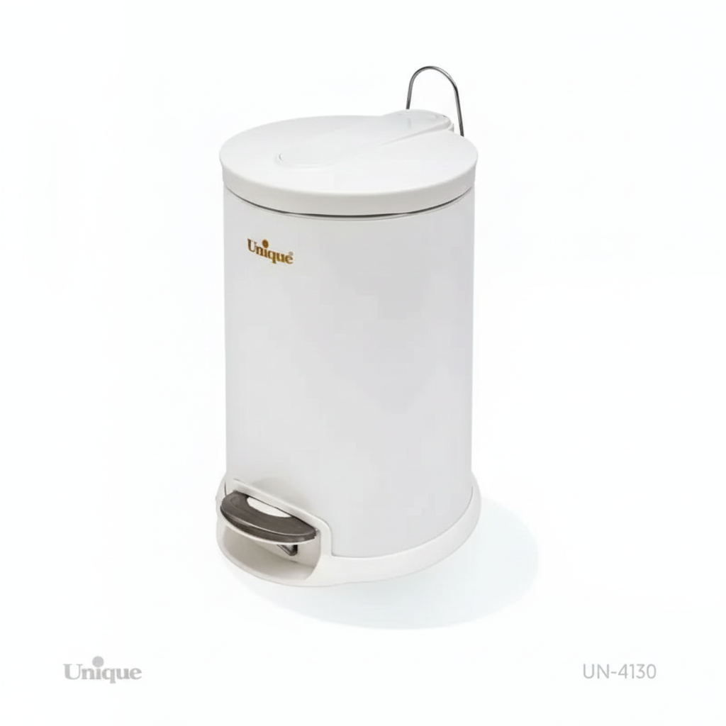 سطل زباله 16لیتر سفید یونیک کد UN-4130 (پس کرایه)
