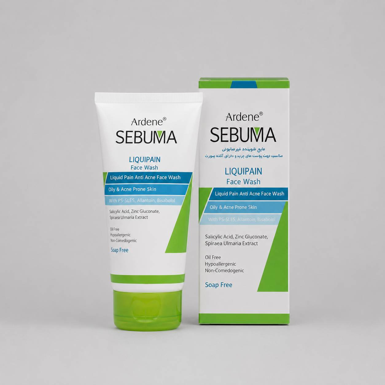 مایع شستوشوی صورت آردن سبوما مدل Liquipain حجم 150 میلیلیتر