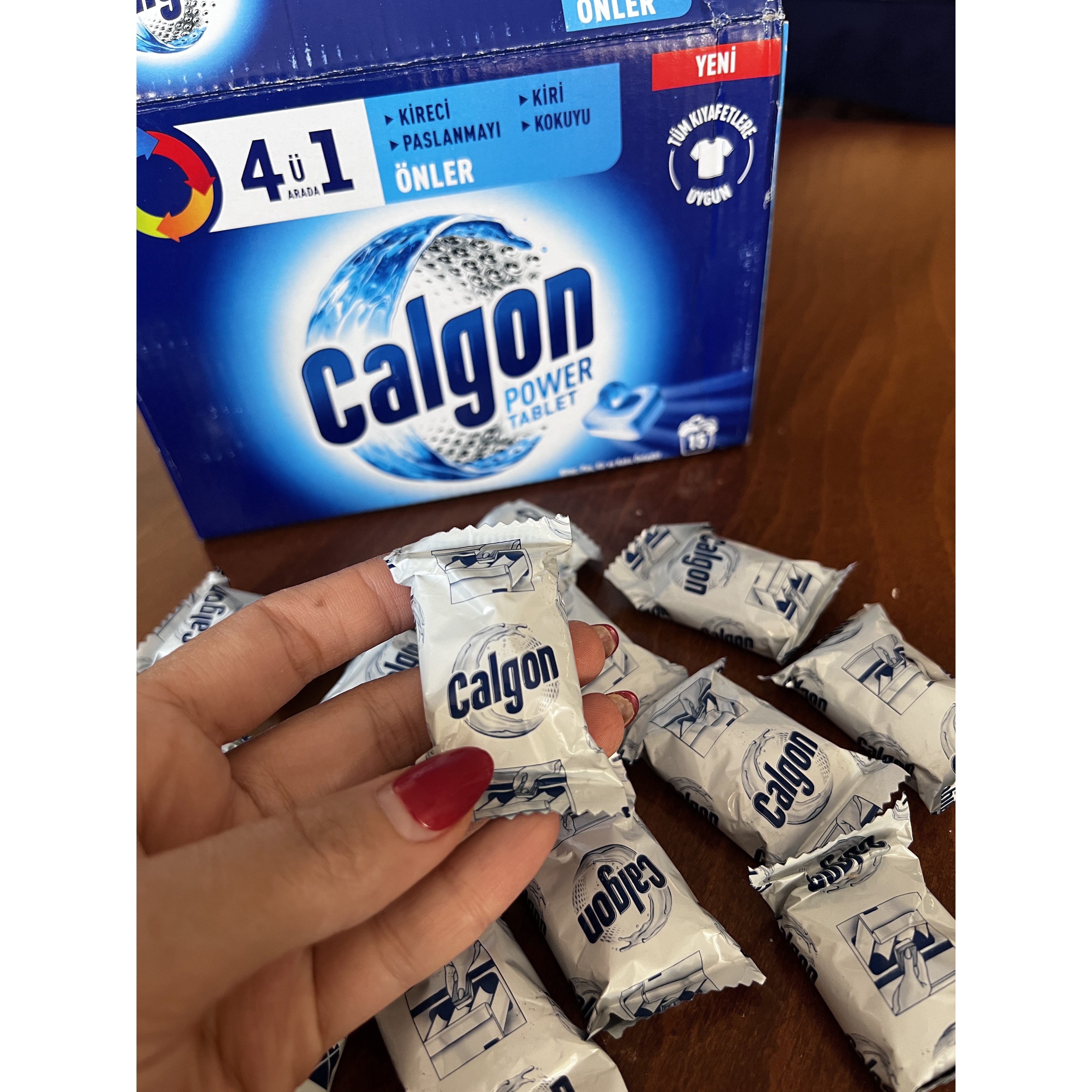 قرص جرمگیر لباسشویی calgon عددی 13گرمی