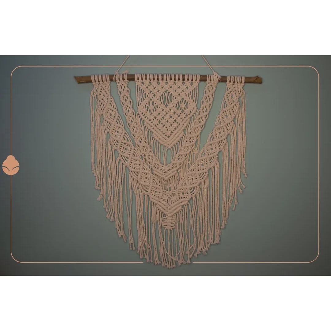دیوارکوب مکرومه بافی مدل پرنیان