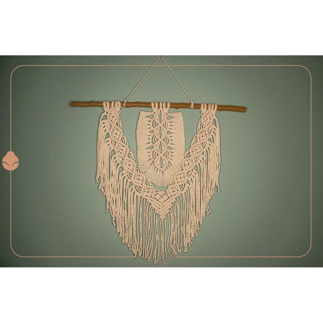 دیوارکوب مکرومه مدل سپیدار