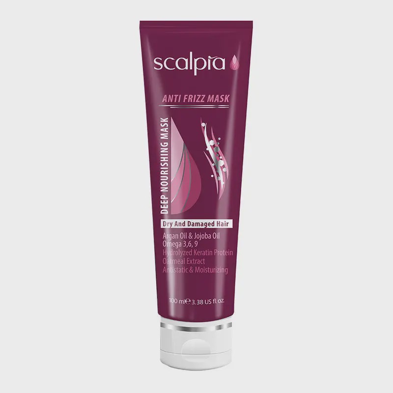 ماسک موی خشک و اسیب دیده بدون نیاز به آبکشی اسکالپیا Scalpia Anti Frizz Mask for Dry and Damaged Hair 100ml