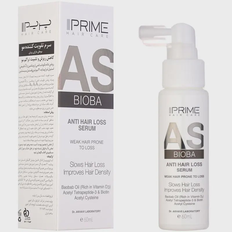 سرم تقویت کننده مو بیوبا پرایم AS Bioba Anti Hair Loss Serum Prime
