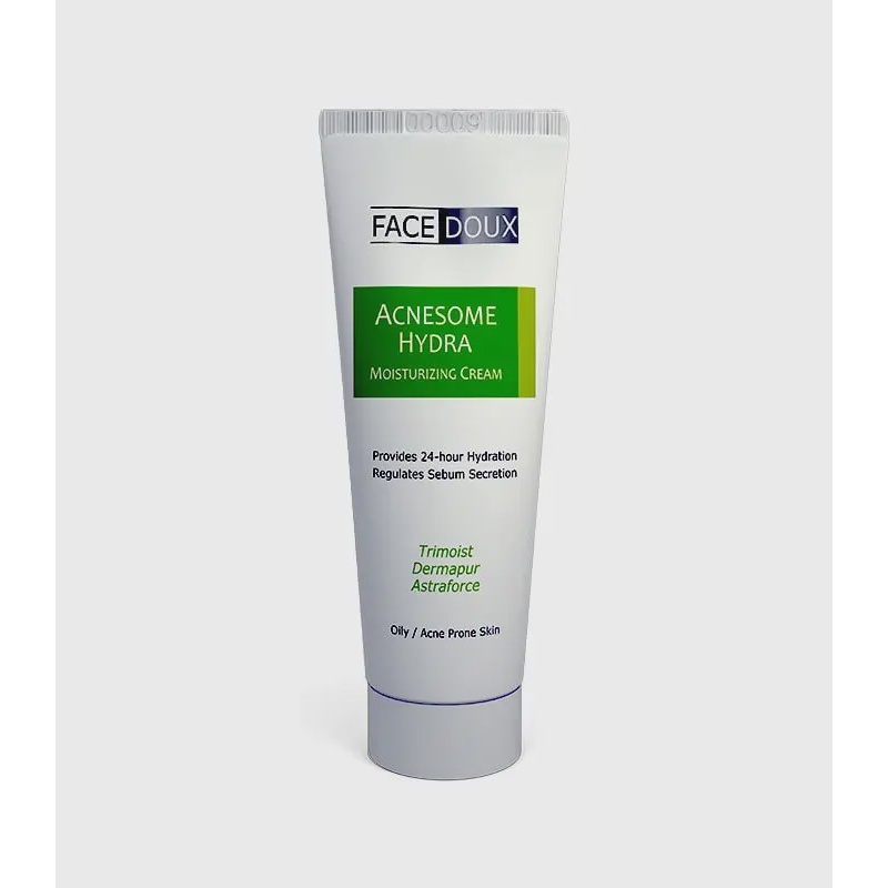 کرم آبرسان پوست چرب آکنه زوم هیدرا فیس دوکس Acnesome Hydra Moisturizing Cream Face Doux