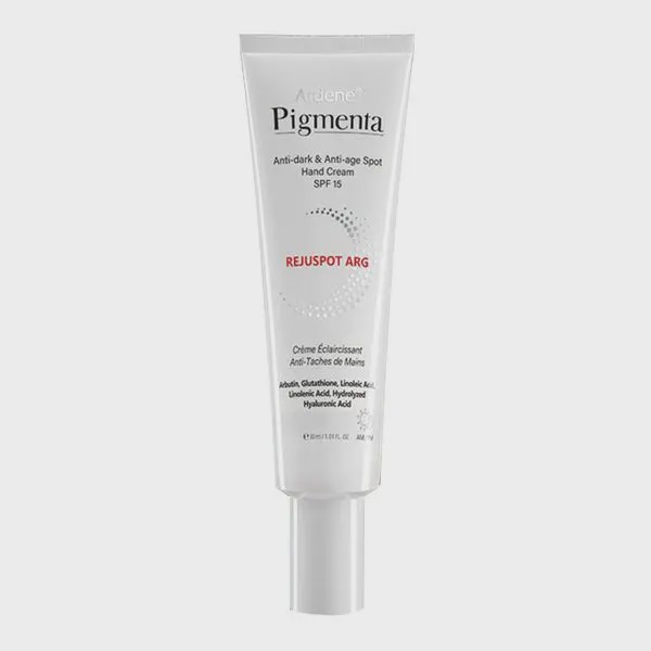 کرم دست ضد لک و روشن کننده SPF15 آردن پیگمنتا Anti Dark And Anti Age Spot Hand Cream SPF15 Ardene Pigmenta