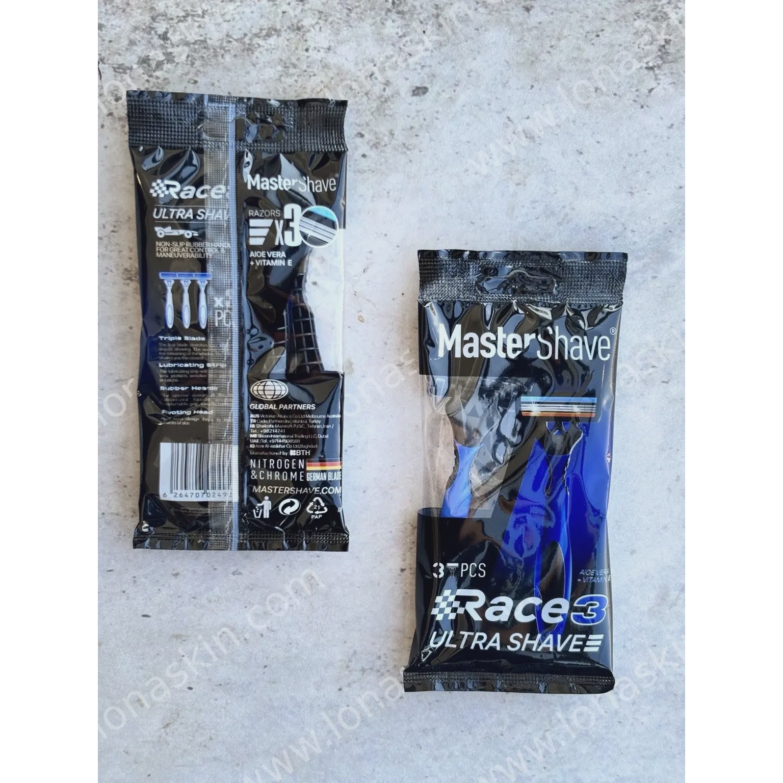 خودتراش مردانه 3 لبه مستر شیو مدل Sense 3 بسته 3 عددی Master Shave Race 3 Men Shaver 3 PCs