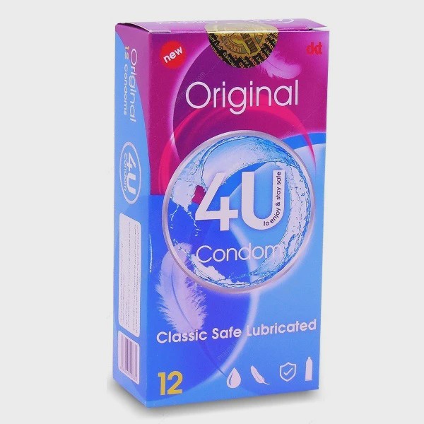 کاندوم فور یو مدل Original بسته 12 عددی original condom 4u