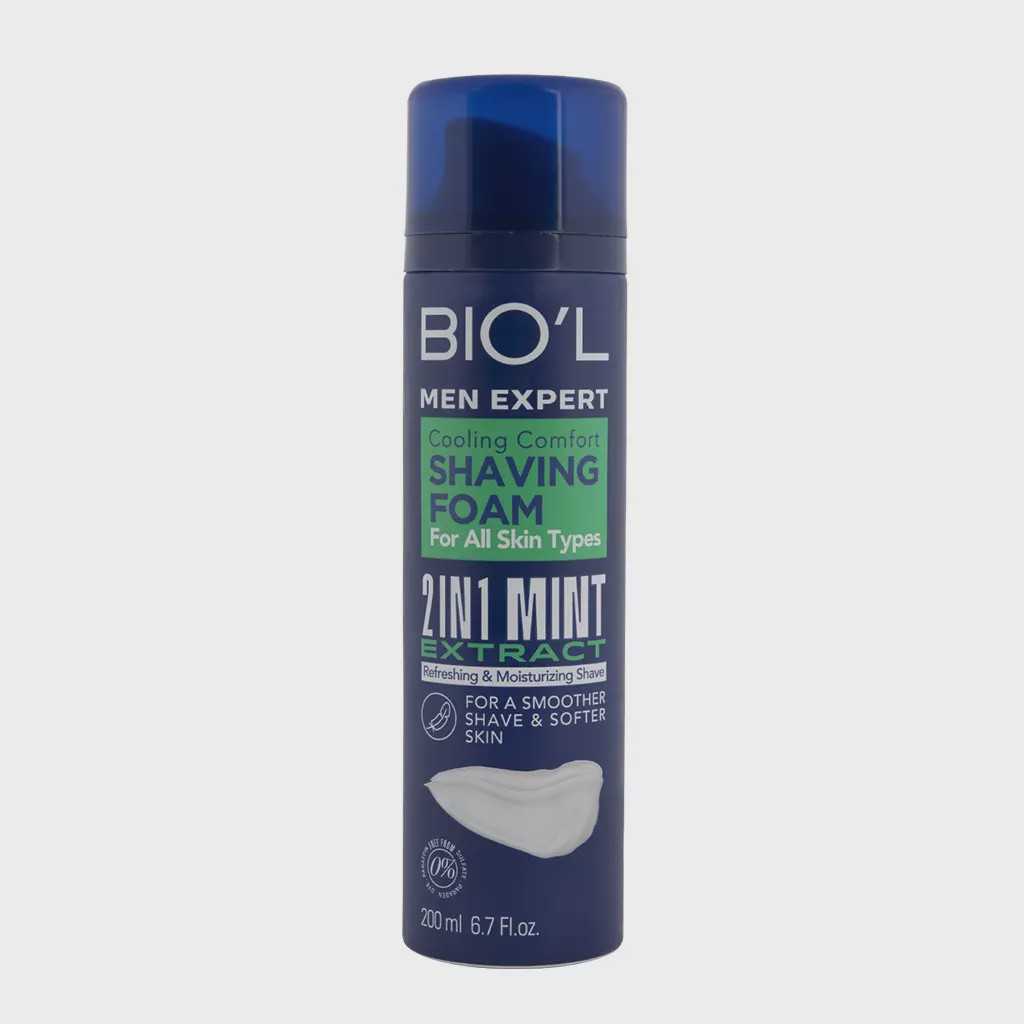 فوم اصلاح آقایان خنک کننده 2 در 1 بیول Cooling Comfort Shaving Foam 2 In 1 For Men Biol