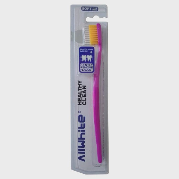 مسواک آل وایت مدل Healthy Clean با برس نرم Allwhite Soft Healthy Clean Toothbrush