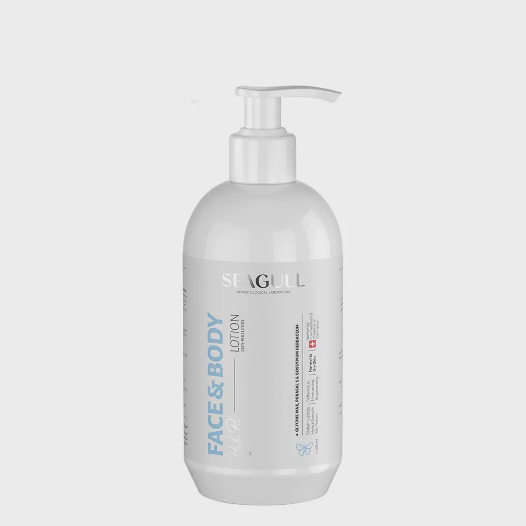 لوسیون مرطوب کننده صورت و بدن سی گل حجم250 میل Seagull Face And Body Lotion 250 ML