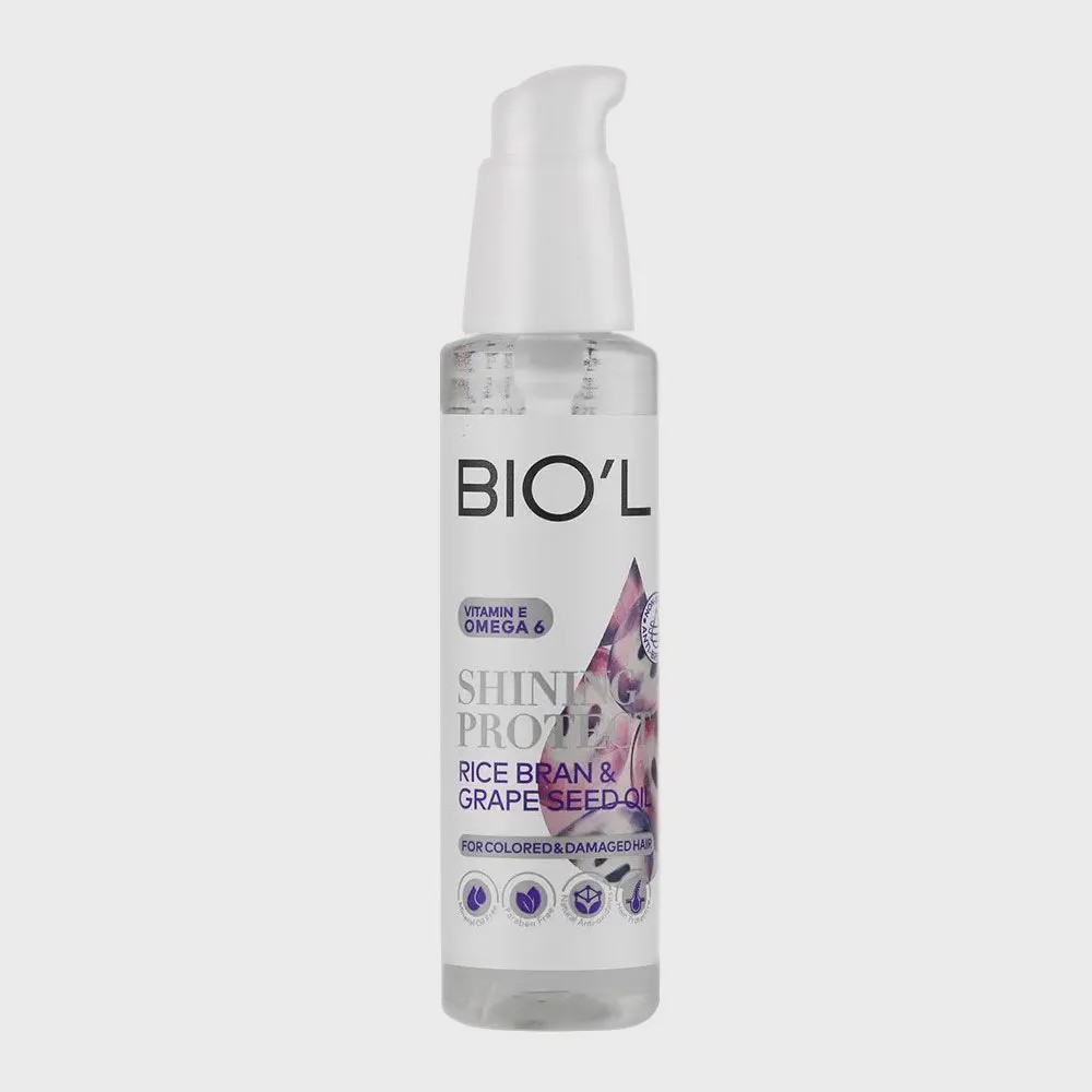 سرم احیا کننده موی رنگ شده و آسیب دیده بیول Shining Protect Hair Serum Biol