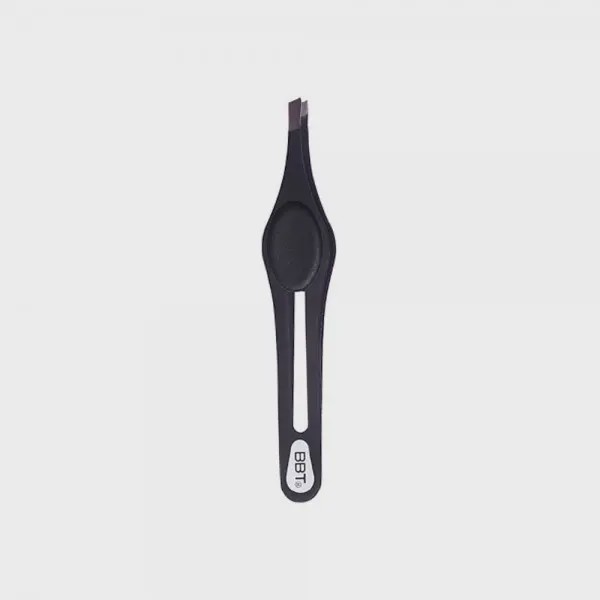 موچین انبری دکمه دار مشکی مات بیول Grooming And Shaping What The Pluck Tweezer Biol