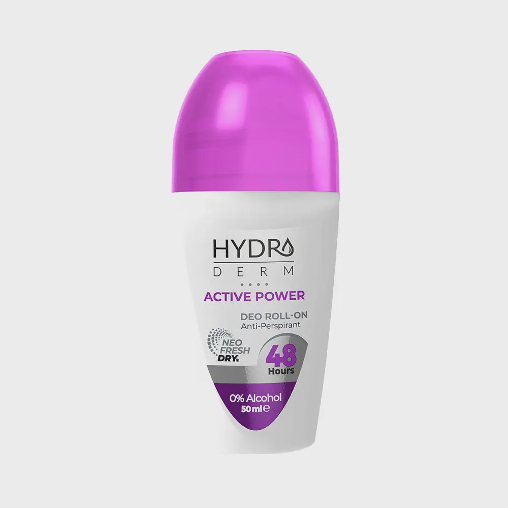 رولان ضد تعریق بانوان اکتیو پاور هیدرودرم Active Power Women Deo Roll On Anti Perspirant Hydroderm