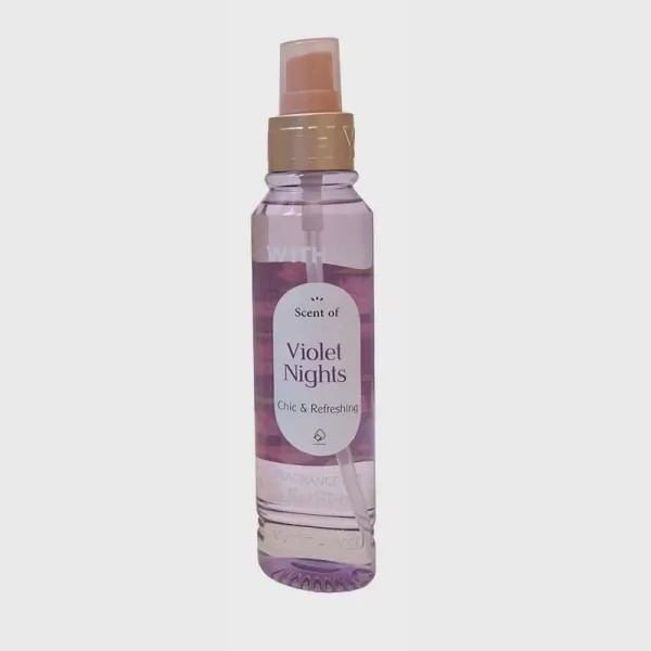 بادی اسپلش زنانه ویت یو مدل Violet Nights حجم 150 میل With You Women s Body Splash By Violet Nights Model 150 Ml
